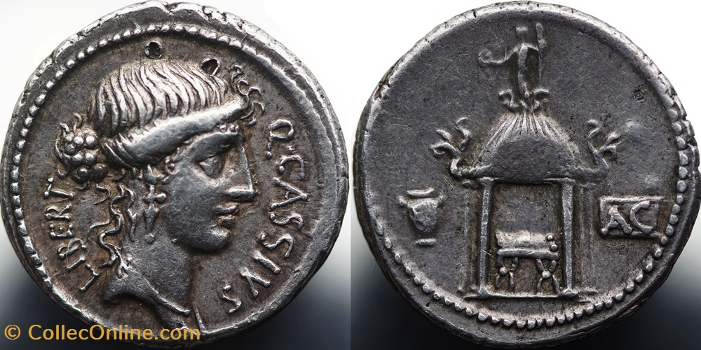 Crawford 428/2, Q.CASSIVS (Q. Cassius Longinus), Denarius, 55 B.C. Rome munzen antike bis romische imperial und republik crawford 428 2 q cassivs q cassius longinus denarius 55 b c rome