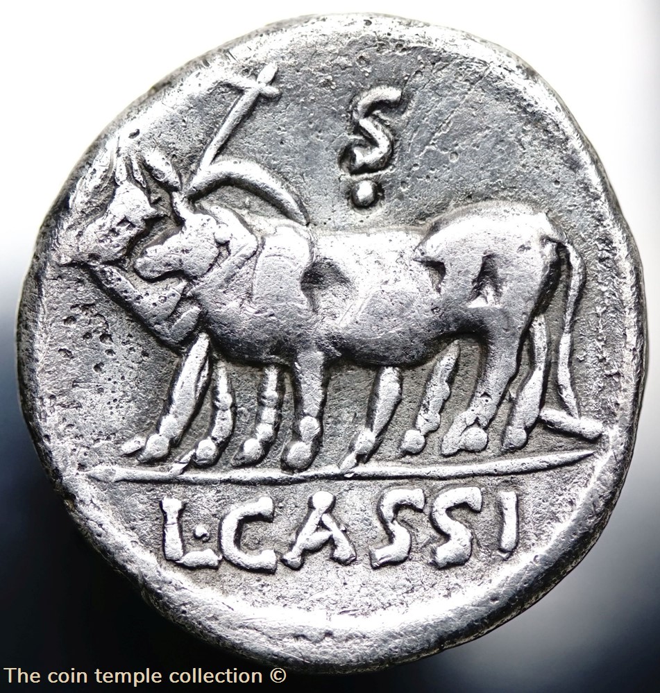 Crawford 321/1 L. CASSI CAEICIAN (L. Cassius Caecianus), Denar 3 munzen antike bis romische imperial und republik crawford 321 1 l cassi caeician l cassius caecianus denar
