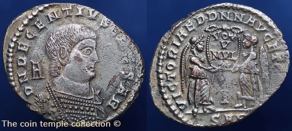 Decentius RIC 137 munzen antike bis romische imperial und republik decentius ric 137