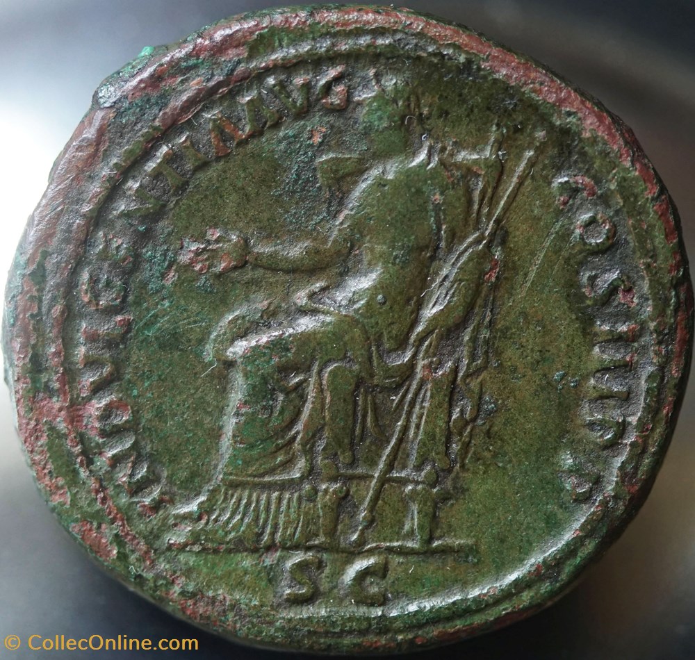 Hadrian Dupondius RIC II, Part 3: 1207 (R3) 2 munzen antike bis romische imperial und republik hadrian dupondius ric ii part 3 1207 r3