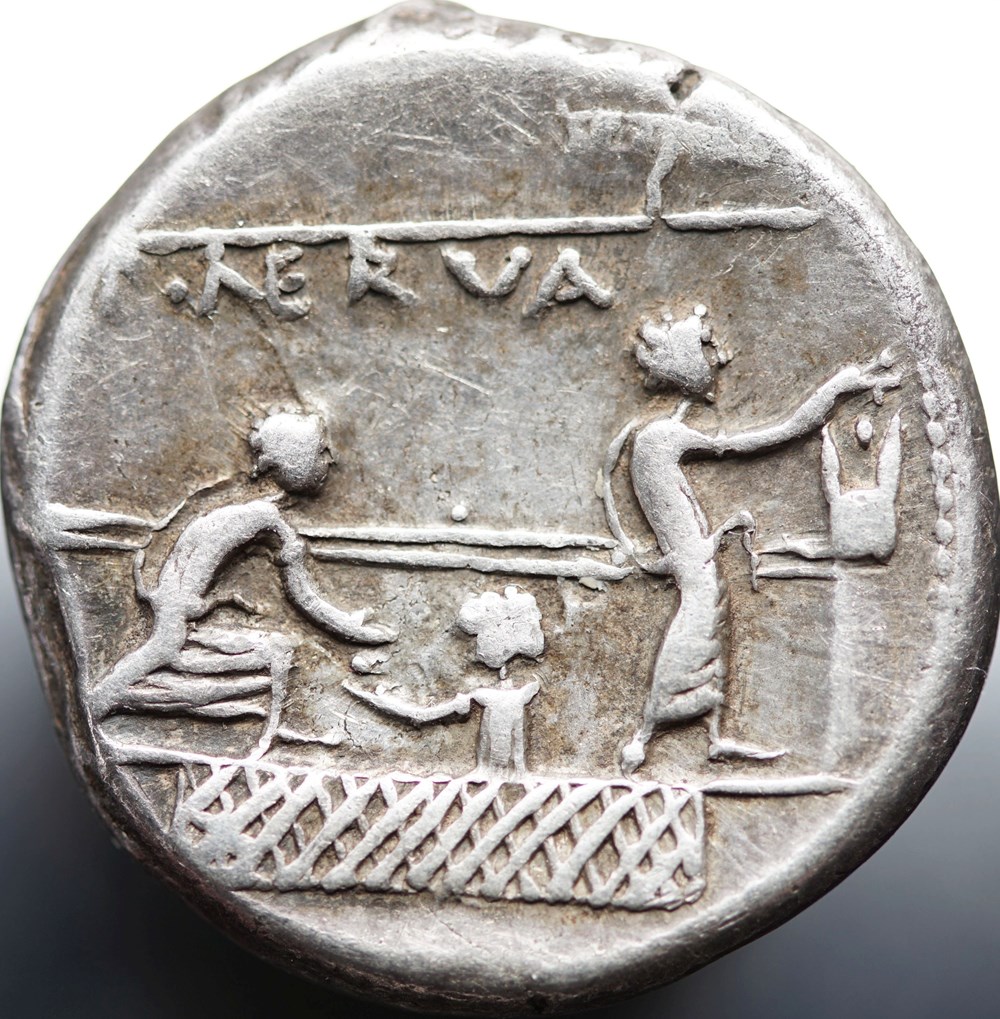 Crawford 292/1, P. NERVA (P. Licinius Nerva) Denar, 112 o. 113, Rom munzen antike bis romische imperial und republik crawford 292 1 p nerva p licinius nerva denar 112 o 113 rom