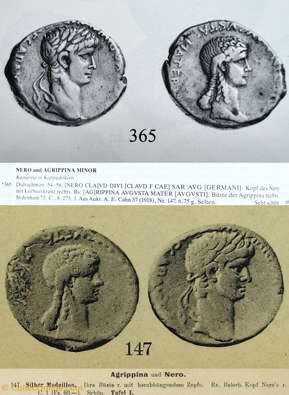 Agrippina minor and Nero Didrachme munzen antike bis romische provinzial agrippina minor and nero didrachme