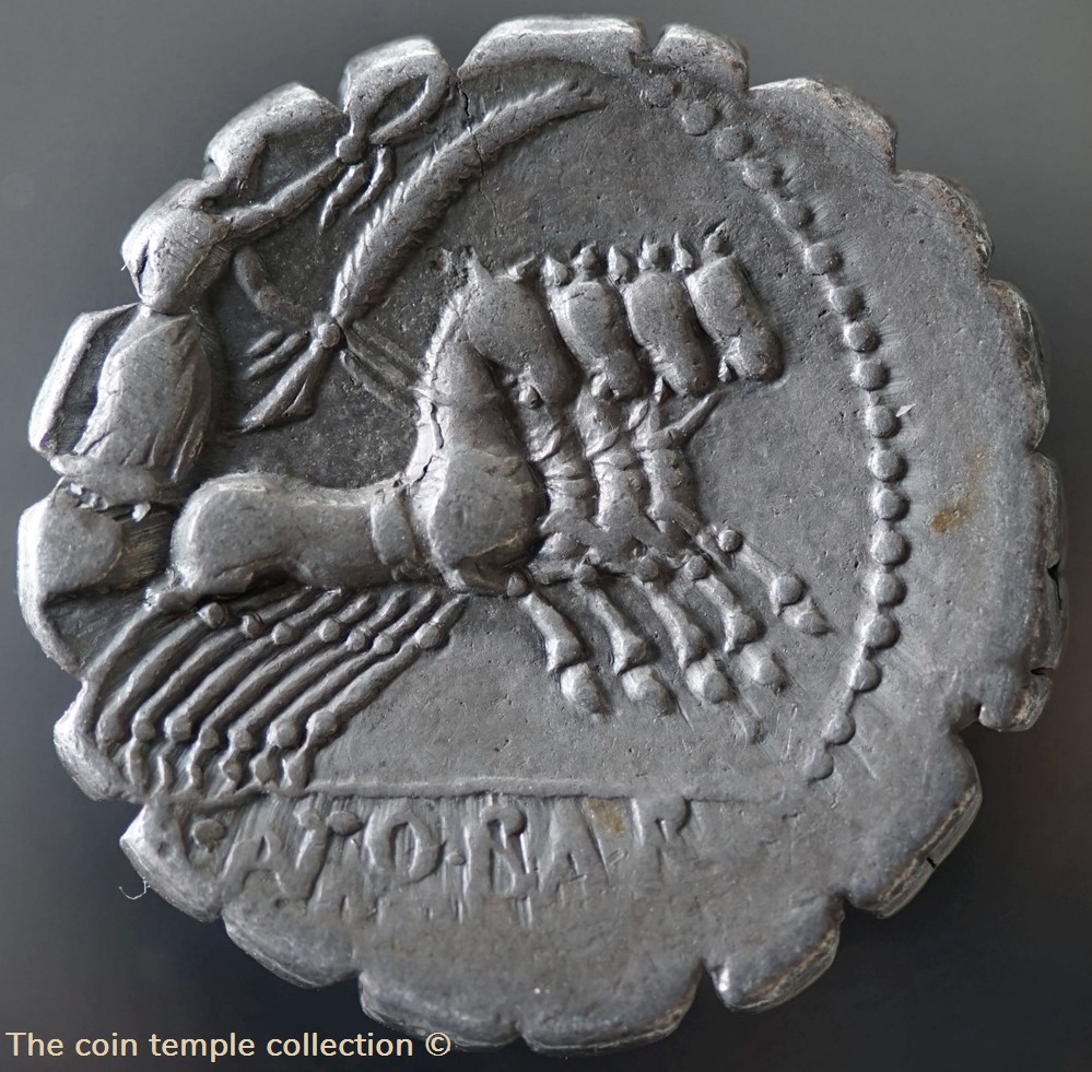 Crawford 364/1, Q. Antonius Balbus, Denar (Serratus) 3 munzen antike bis romische imperial und republik crawford 364 1 q antonius balbus denar serratus
