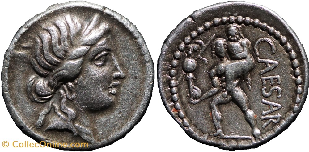 Crawford 458/1 CAESAR (C. Iulius Caeasar), Denar munzen antike bis romische imperial und republik crawford 458 1 caesar c iulius caeasar denar