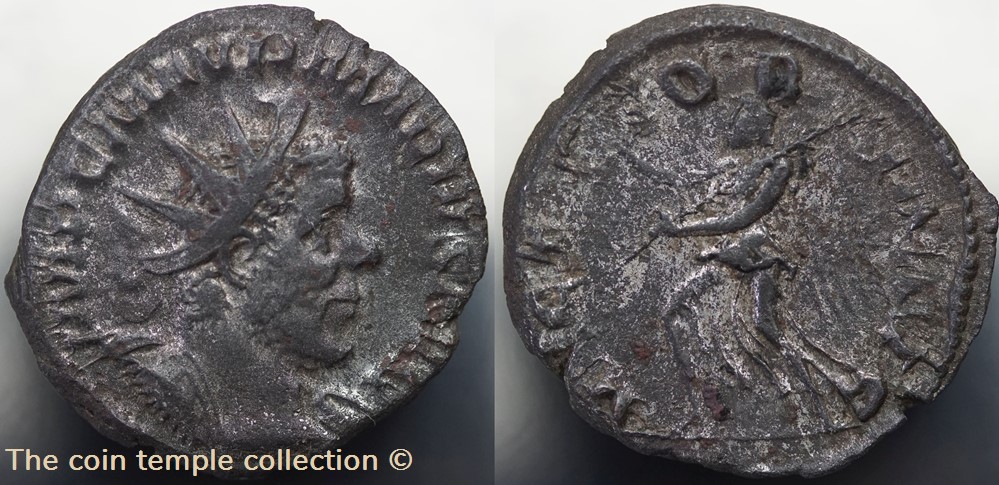 Antoninian Marius, RIC V.4 #493(R2) munzen antike bis romische imperial und republik antoninian marius ric v 4 493 r2