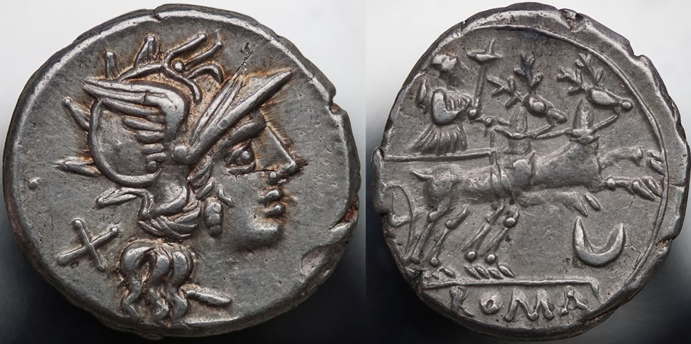 munzen antike bis romische imperial und republik crawford 222 1 anonym axius denar 143 rom