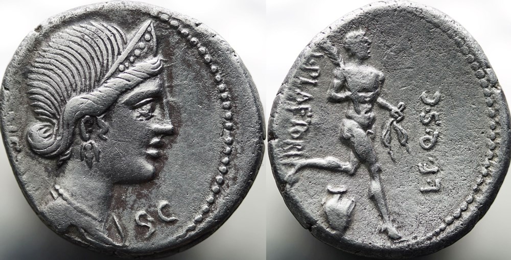 munzen antike bis romische imperial und republik crawford 396 1b l plaetori l f q l plaetorius l f cestianus denar 74 rom