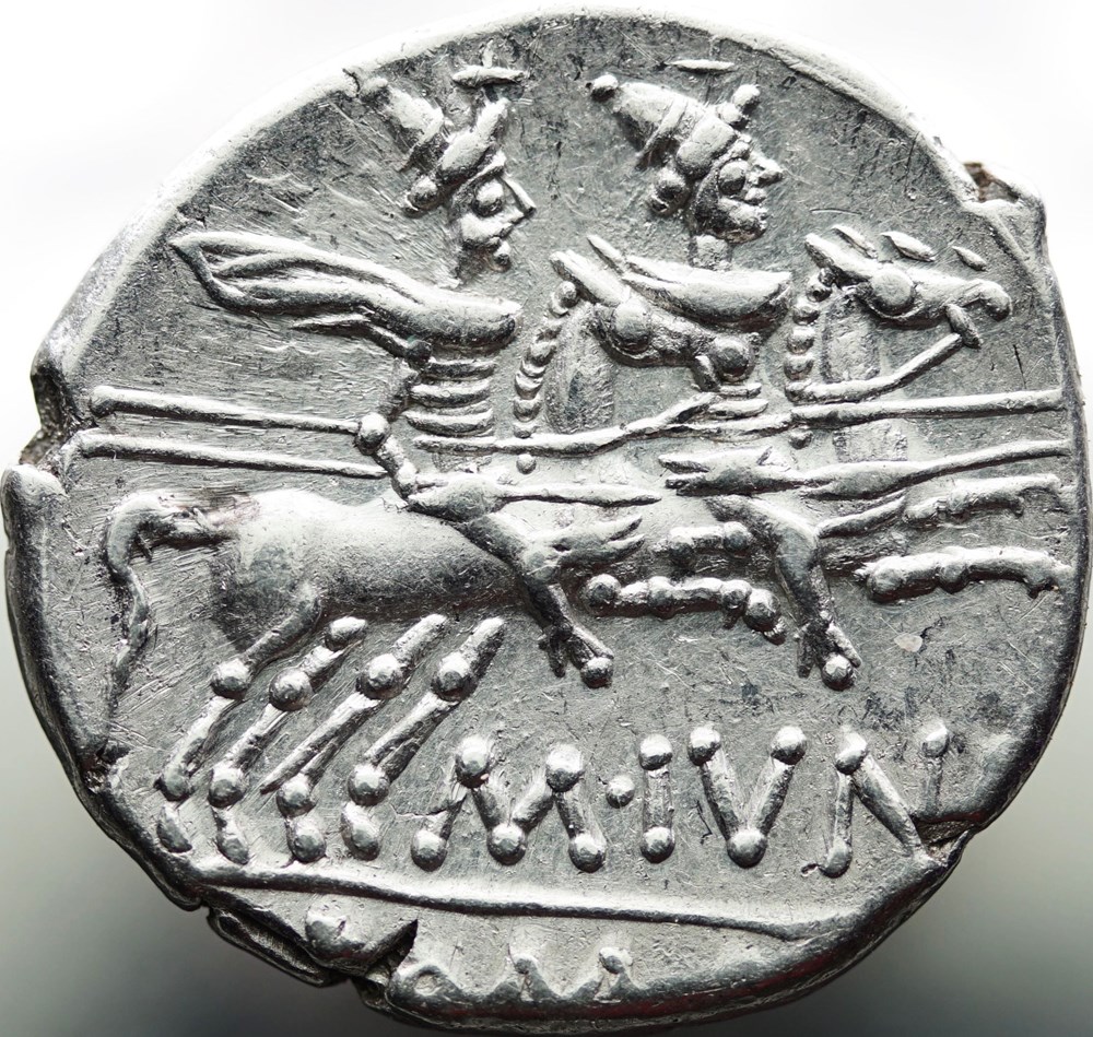 munzen antike bis romische imperial und republik crawford 220 1 m ivni m ivnius silanus denar 145 rom