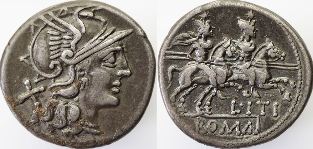 munzen antike bis romische imperial und republik crawford 209 1 l iti l iteius denarius 149 rome