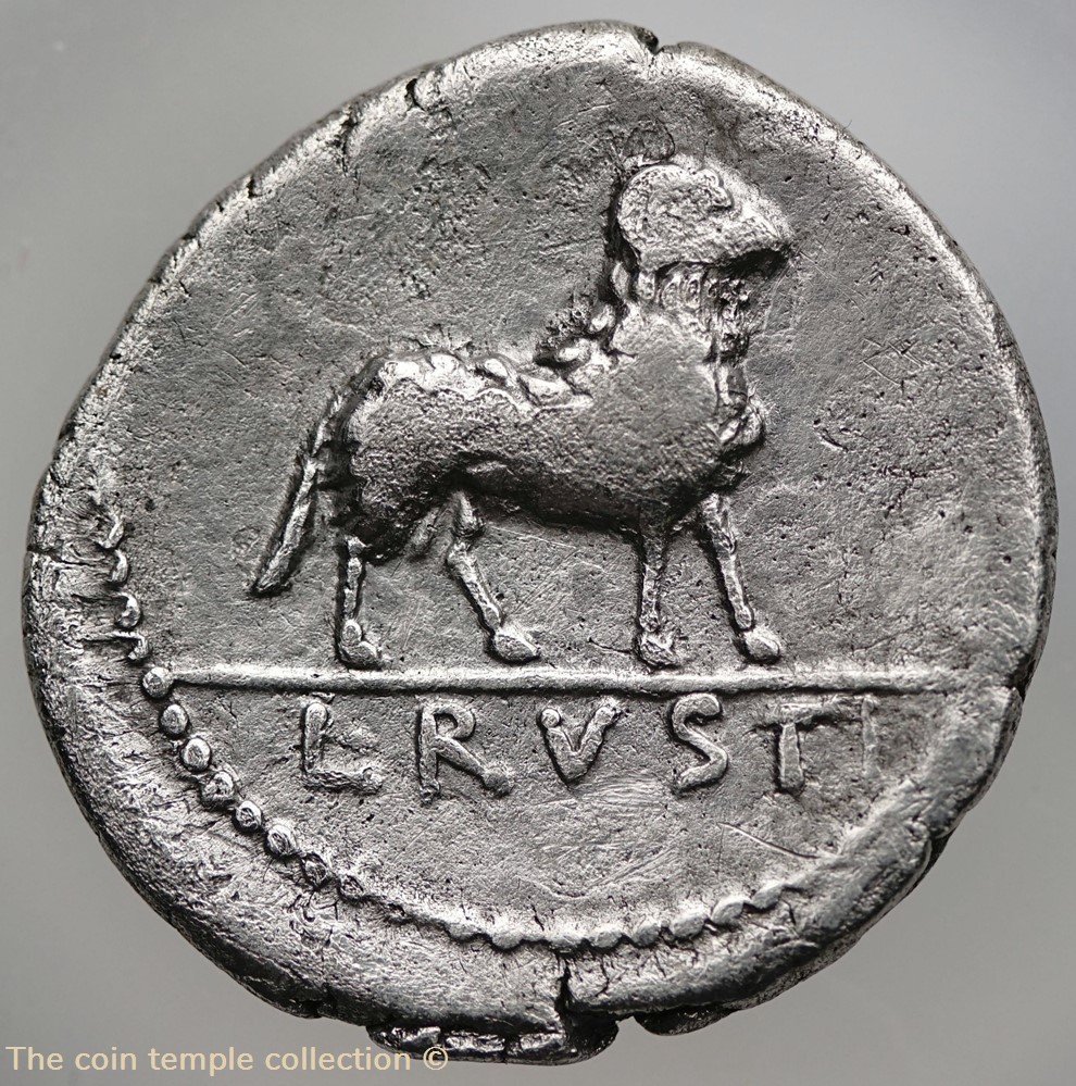 (85 €) Crawford 389/1, L.RVSTI ( C. Rustius), Denar, 76 BC *SOLD* 3 munzen antike bis romische imperial und republik 85 crawford 389 1 l rvsti c rustius denar 76 bc sold