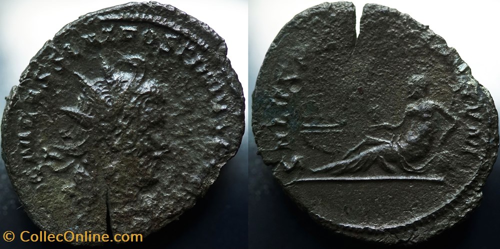 Antoninian Postumus (long legend) RIC V.4 #3 (S) 2 munzen antike bis romische imperial und republik antoninian postumus long legend ric v 4 3 s