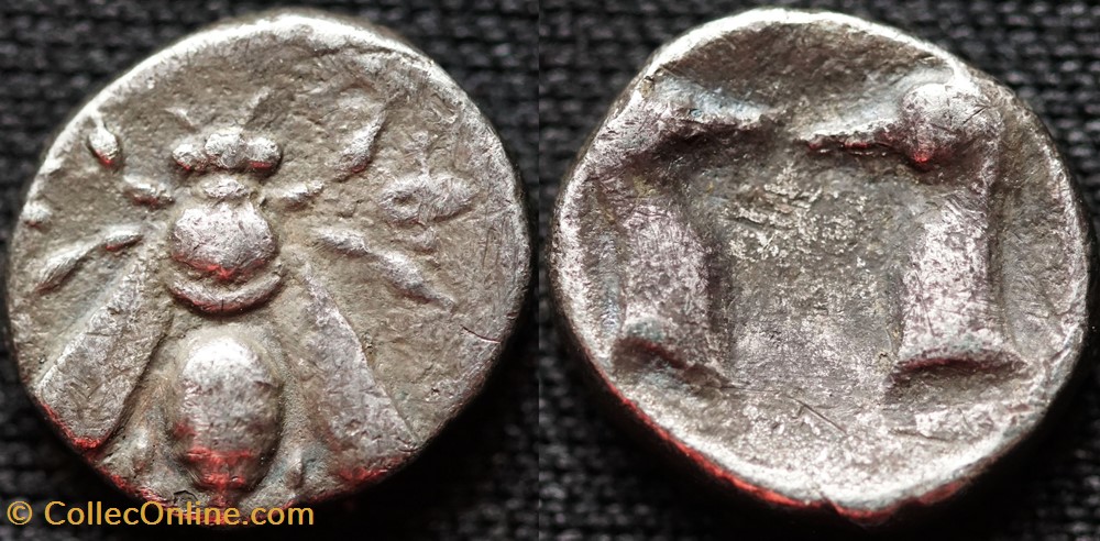 munzen antike bis griechisch ionia ephesus diobol