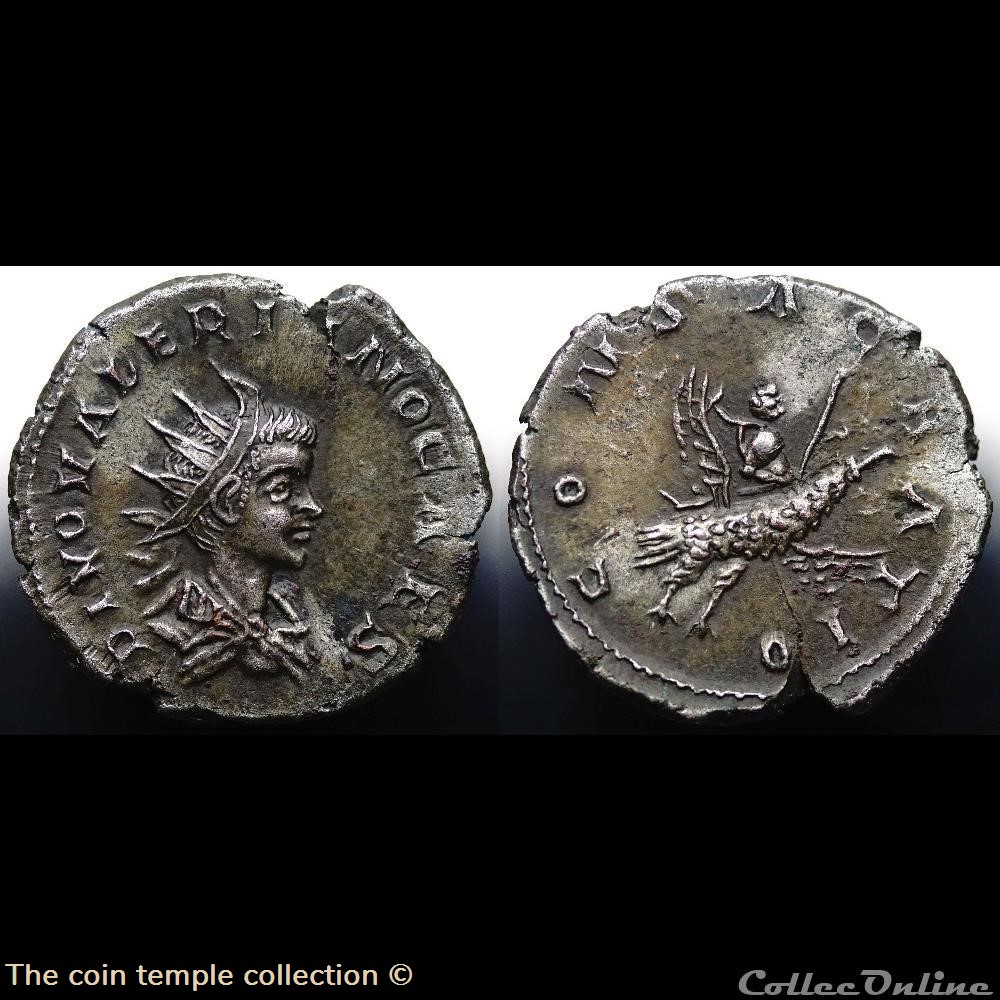 Valerianus II Antoninian RIC 9, Göbl 911e munzen antike bis romische imperial und republik valerianus ii antoninian ric 9 gobl 911e