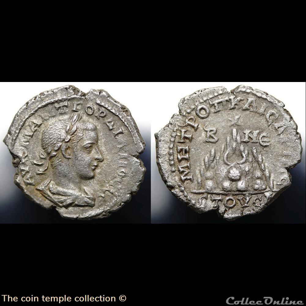 Gordian III Drachme, SYD 602 munzen antike bis romische provinzial gordian iii drachme syd 602