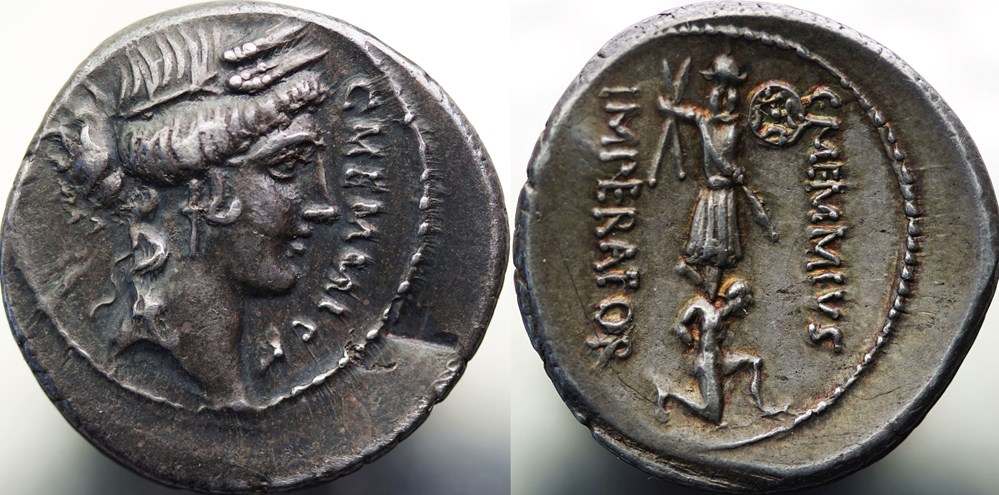Crawford 427/1, C.MEMMI C.F (C. Memmius C.f.) Denarius 57 B.C. munzen antike bis romische imperial und republik crawford 427 1 c memmi c f c memmius c f denarius 57 b c