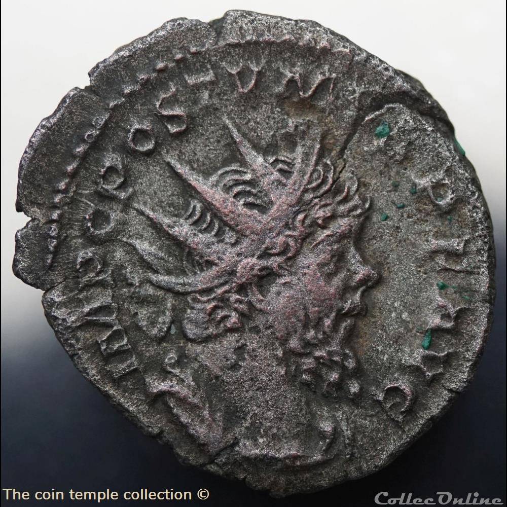 Antoninian Postumus, RIC V.4 #411(R2) 2 munzen antike bis romische imperial und republik antoninian postumus ric v 4 411 r2