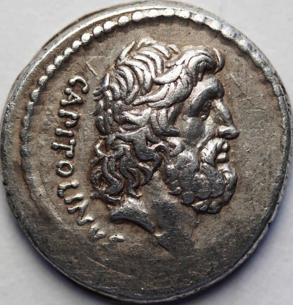 munzen antike bis romische imperial und republik crawford 487 1 petillivs capitolinvs petillius capitolinus denarius 43 b c rom