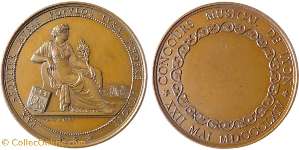 medailles concours musical de lyon 1864