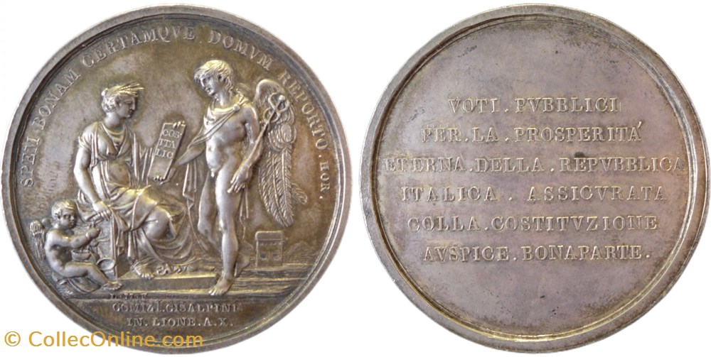 medailles consulte de la republique cisalpine par manfredini 1802