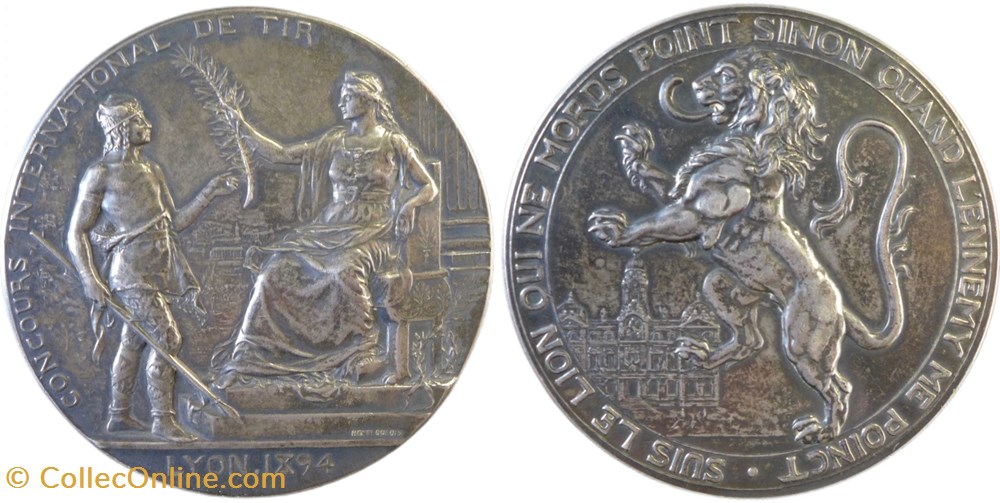 medailles concours international de tir 1894