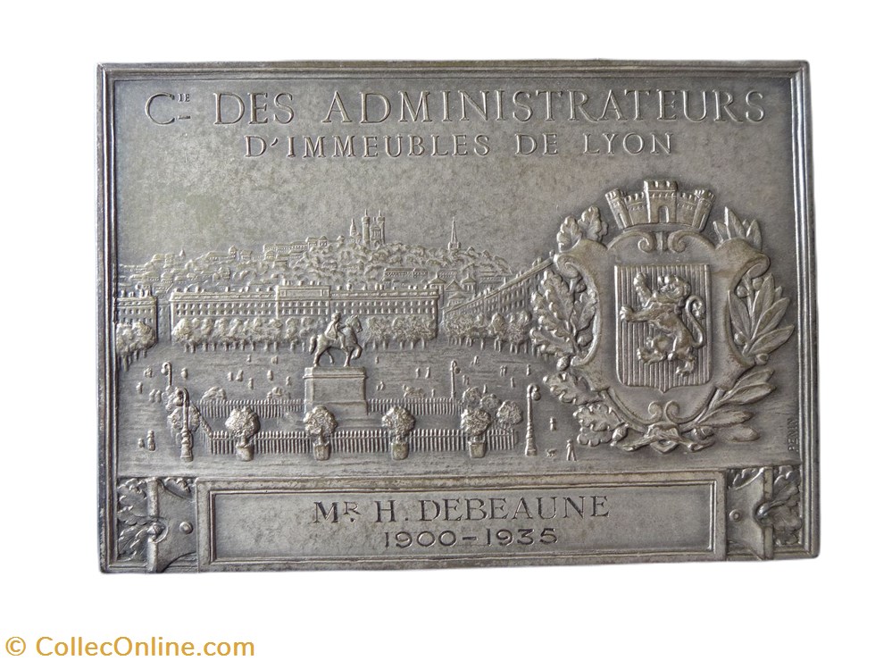 medailles compagnie des administrateurs immeubles de lyon
