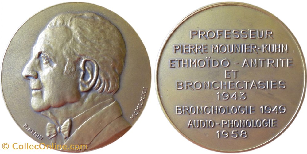 Professeur Pierre Mounier-Kuhn, 1972 medailles professeur pierre mounier kuhn 1972