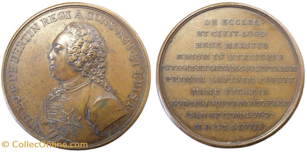 medailles nouvelle manecanterie 1768