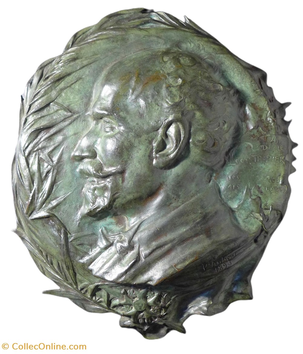 Médaillon du Professeur Léon Tripier par P. Aubert, 1893 medailles medaillon du professeur leon tripier par p aubert 1893