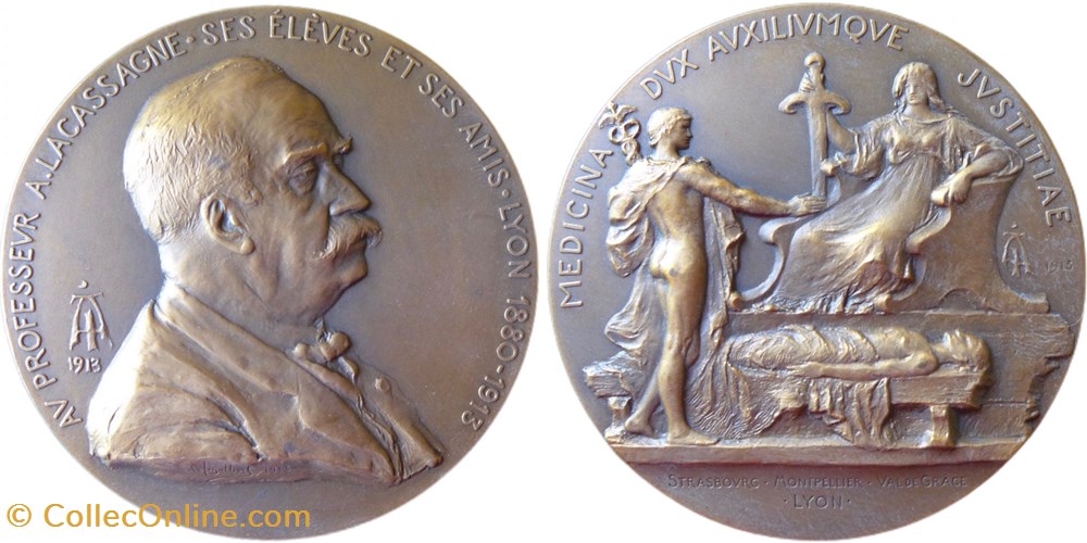 medailles professeur alexandre lacassagne 1913