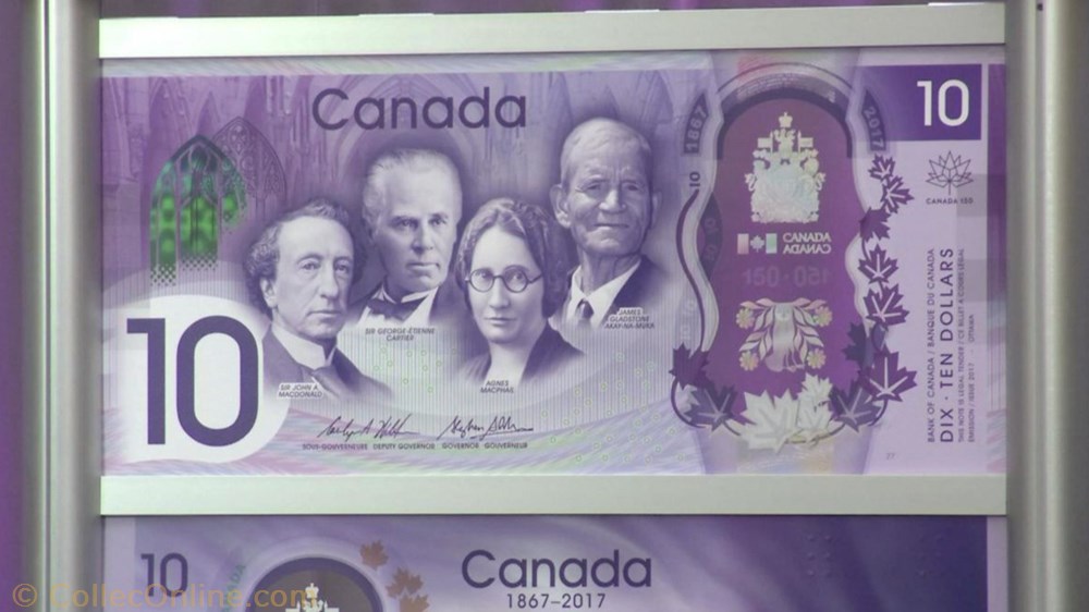 billet de 10 dollars 2017 amerique du nord canadum billet de 10 dollars 2017