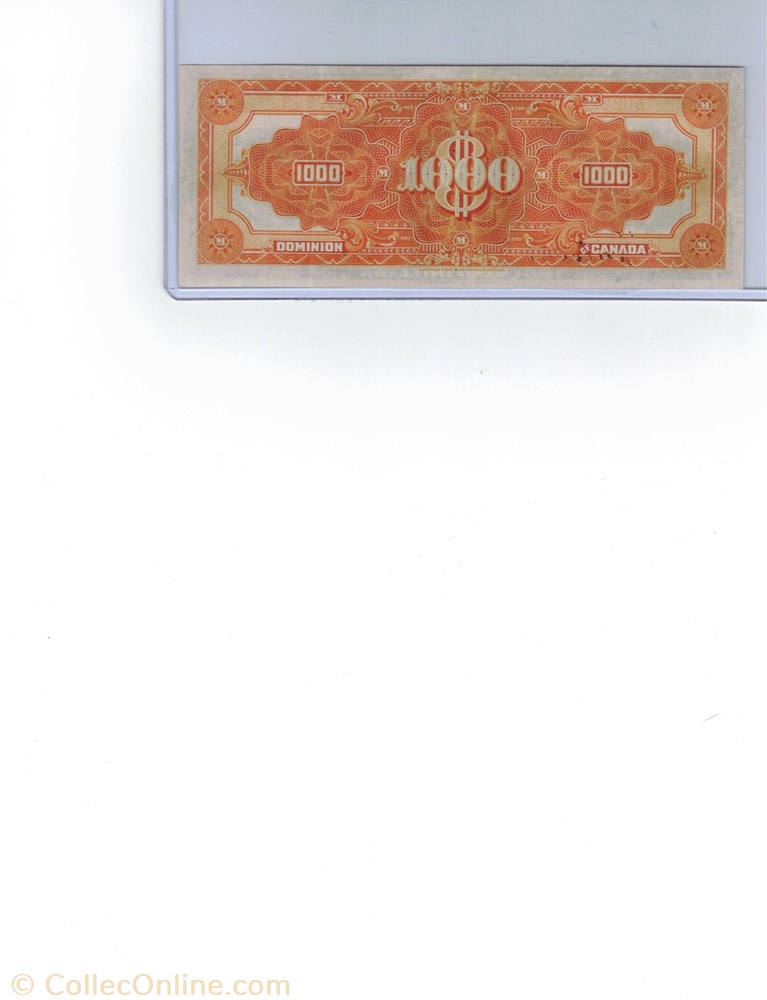 amerique du nord canadum billet de 1000 dollars 1925