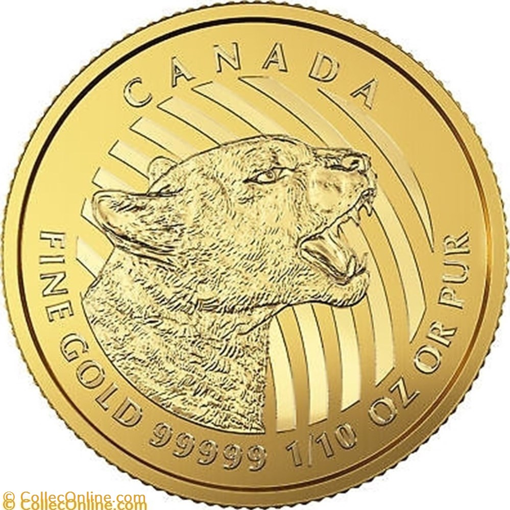 monnaie canada 2016 growling cougar