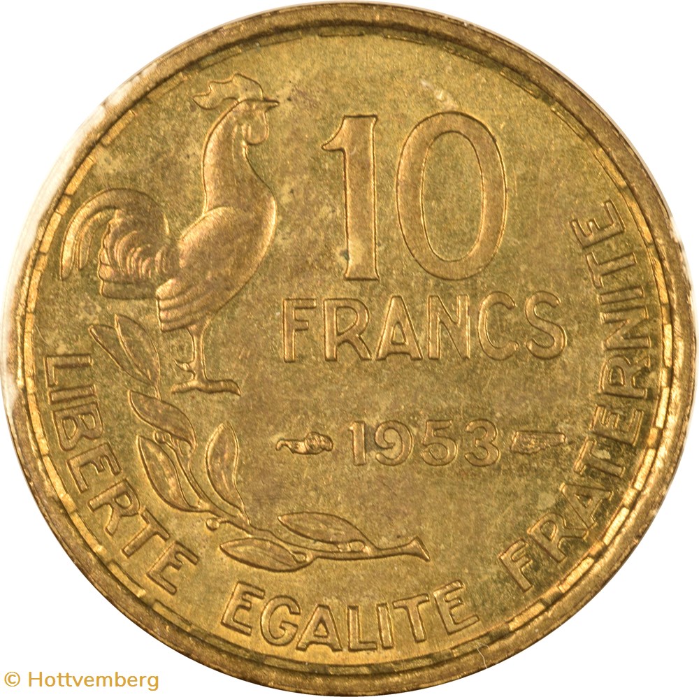 10 francs Guiraud 1953 monnaies monde france 10 francs guiraud 1953