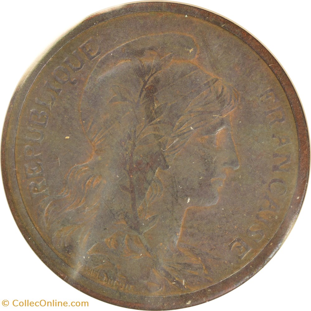 monnaies monde france 2 centimes daniel dupuis 1912