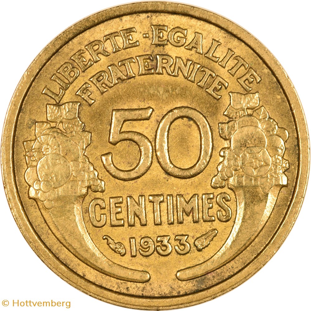 50 centimes Morlon 1933 monnaies monde france 50 centimes morlon 1933