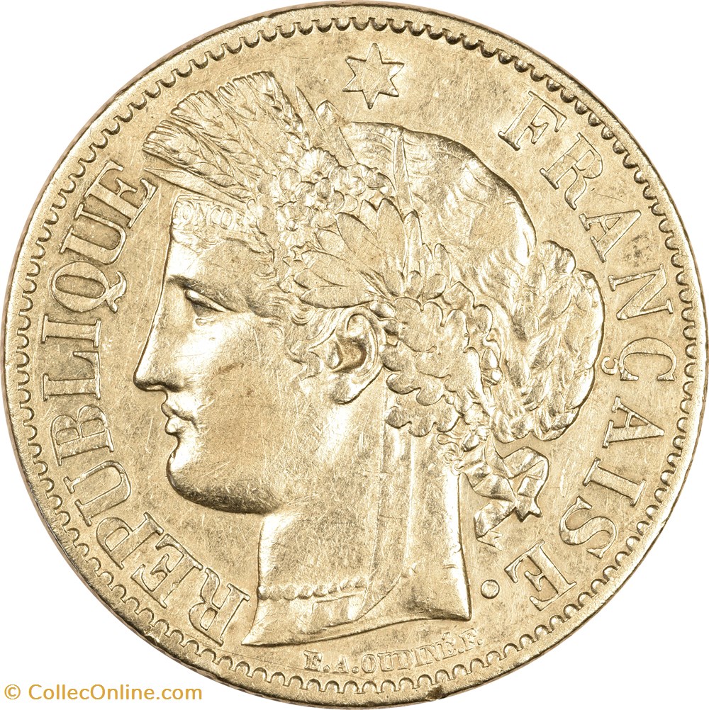2 francs Cérès 1881 A monnaies monde france 2 francs ceres 1881 a