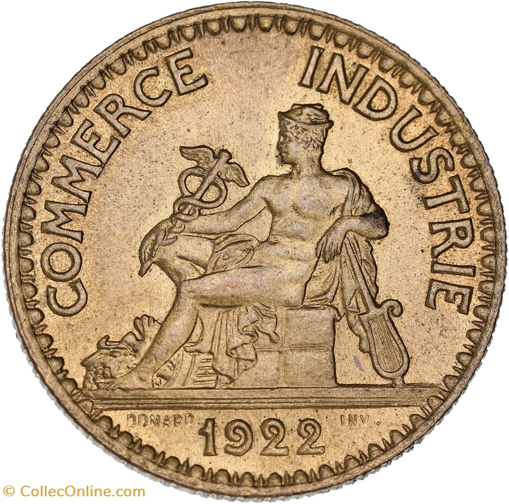 2 francs Chambres de Commerce 1922 2 monnaies monde france 2 francs chambres de commerce 1922