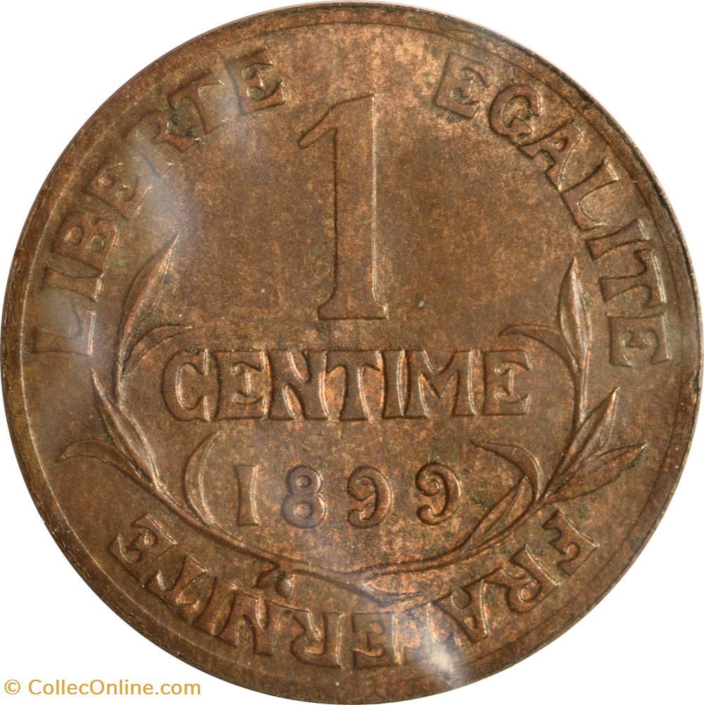 monnaies monde france 1 centime daniel dupuis 1899