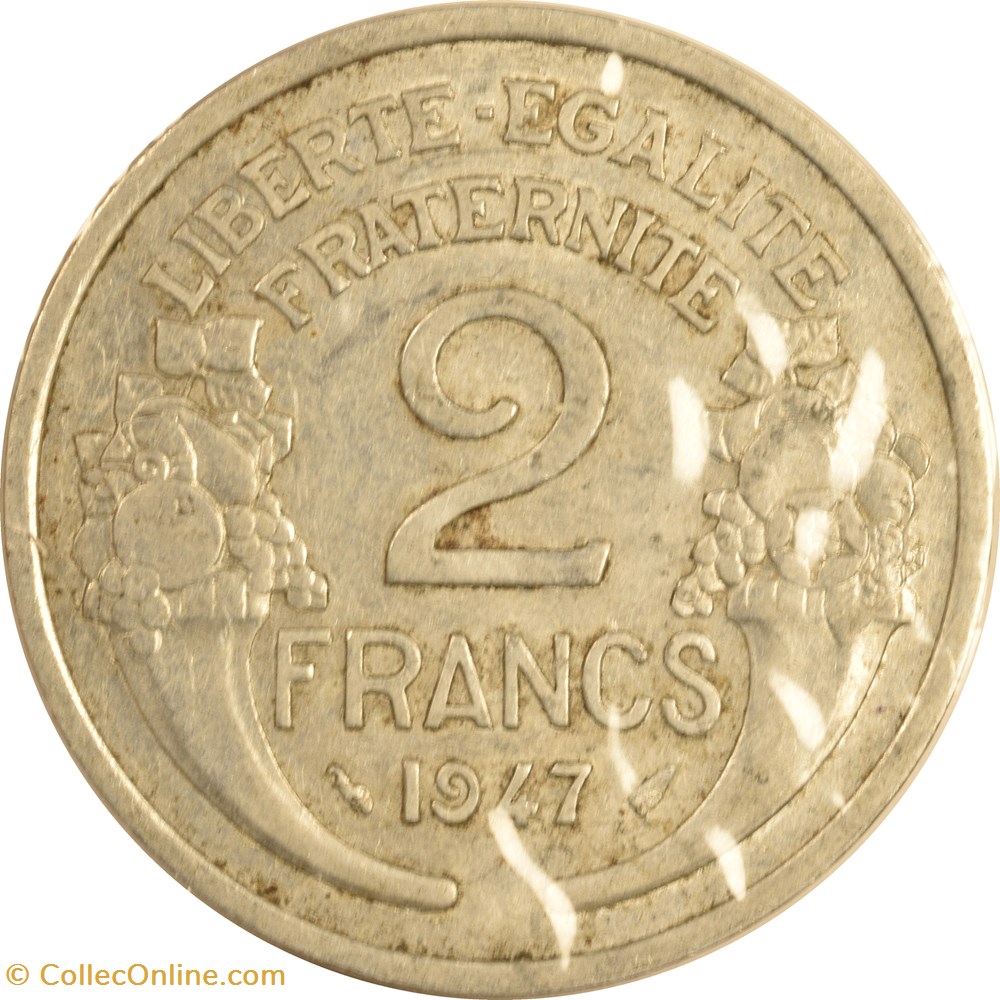 2 francs Morlon 1947 monnaies monde france 2 francs morlon 1947