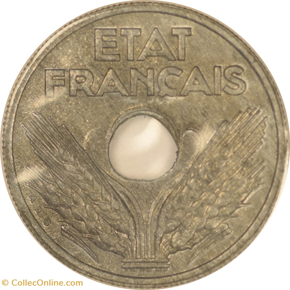 10 centimes Etat français 1941 monnaies monde france 10 centimes etat francais 1941