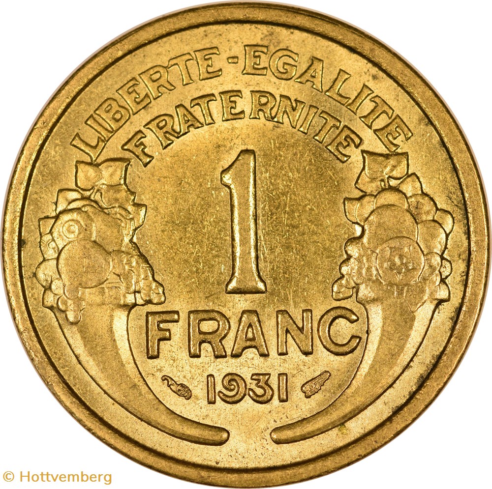 1 franc Morlon 1931 monnaies monde france 1 franc morlon 1931