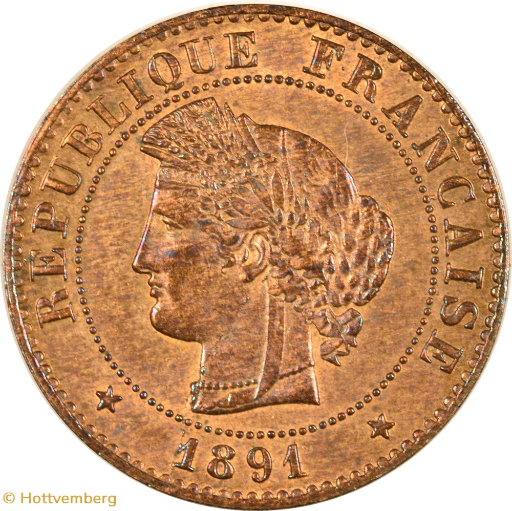 1 centime Cérès 1891 A monnaies monde france 1 centime ceres 1891 a