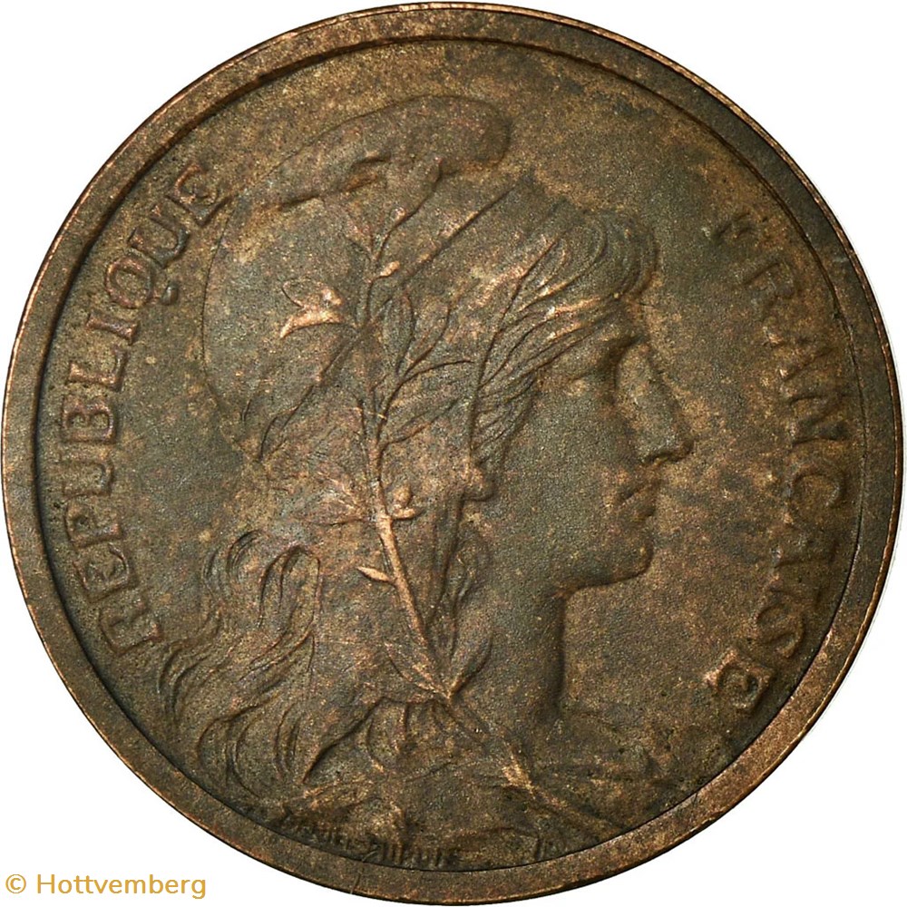 1 centime Daniel-Dupuis 1898 flan mat (PR63) 2 monnaies monde france 1 centime daniel dupuis 1898 flan mat pr63