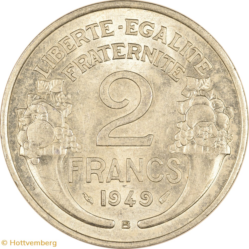 2 francs Morlon 1949 B monnaies monde france 2 francs morlon 1949 b