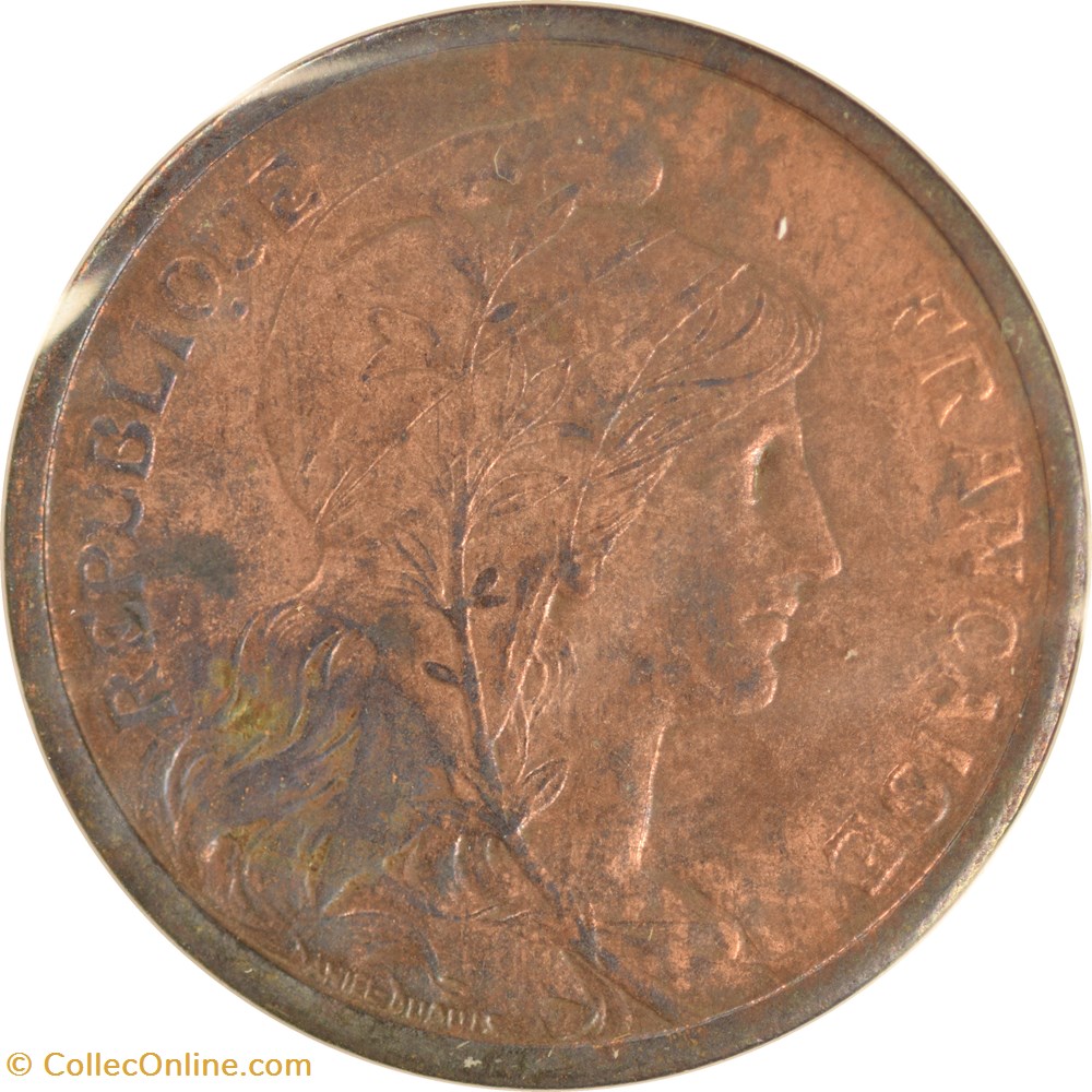 monnaies monde france 2 centimes daniel dupuis 1916