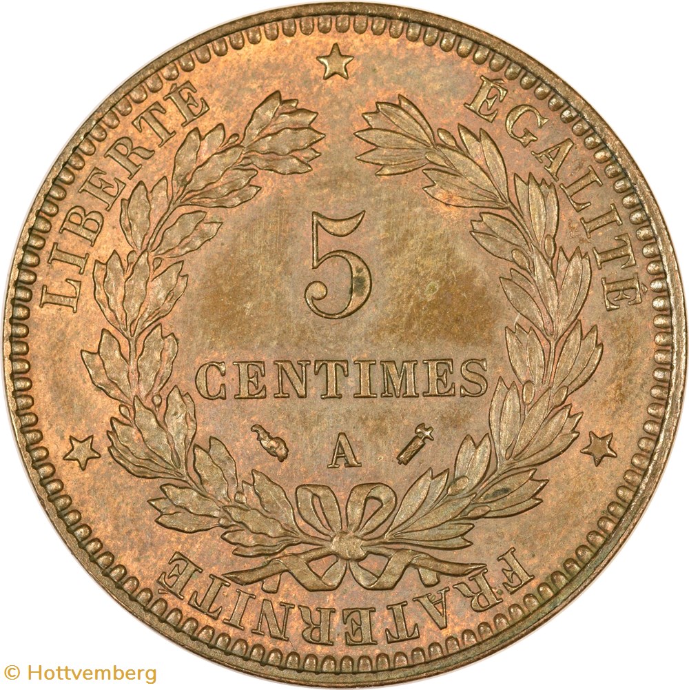 5 centimes Cérès 1893 A monnaies monde france 5 centimes ceres 1893 a