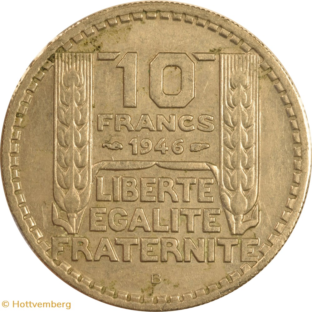 10 francs Turin 1946 B monnaies monde france 10 francs turin 1946 b