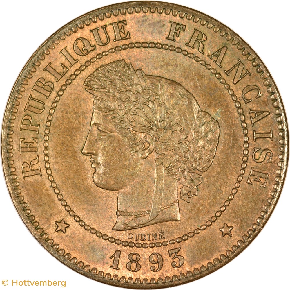 5 centimes Cérès 1893 A monnaies monde france 5 centimes ceres 1893 a