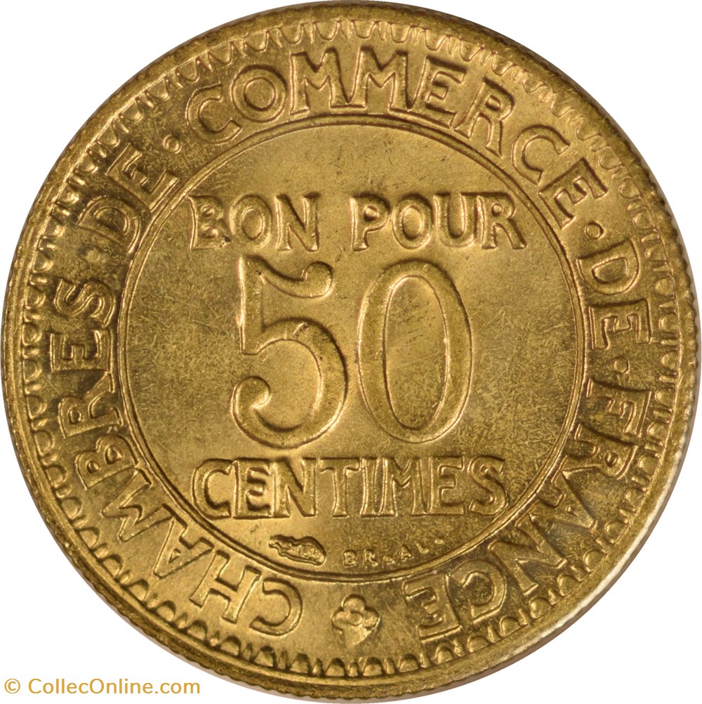 50 centimes Chambres de Commerce 1923 monnaies monde france 50 centimes chambres de commerce 1923