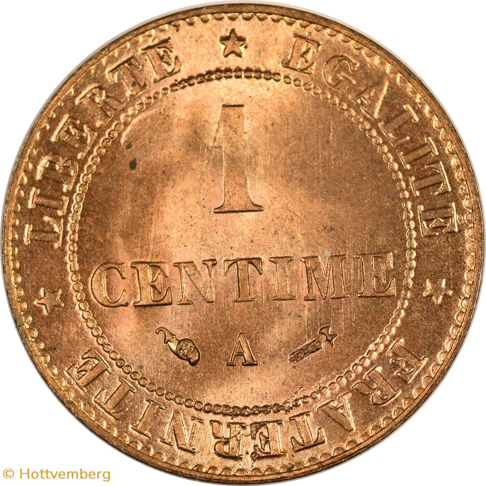 1 centime Cérès 1884 A monnaies monde france 1 centime ceres 1884 a
